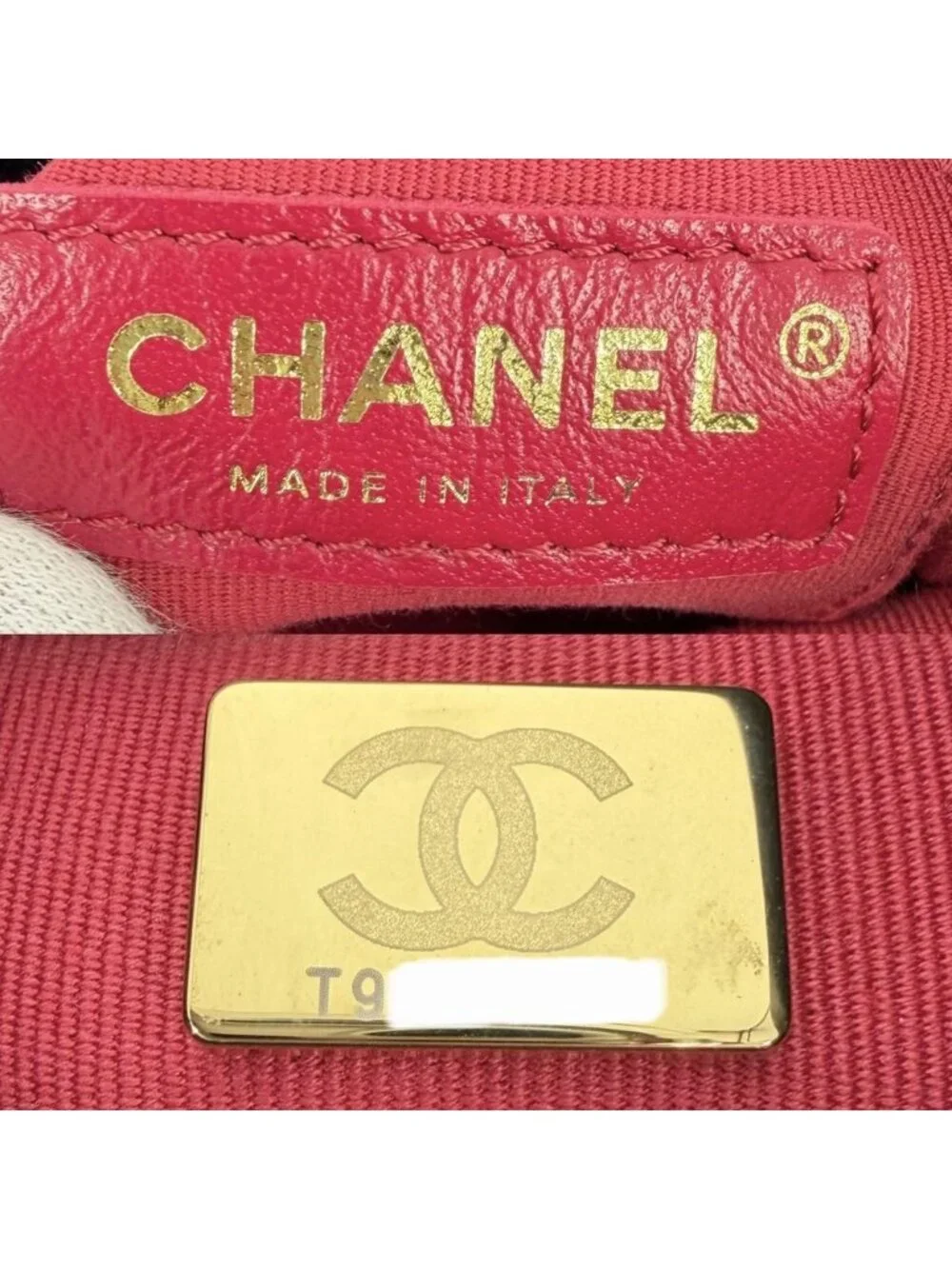 Chanel CC Logo Quilted Bucket Bag Pearl Handle Lambskin Black Gold